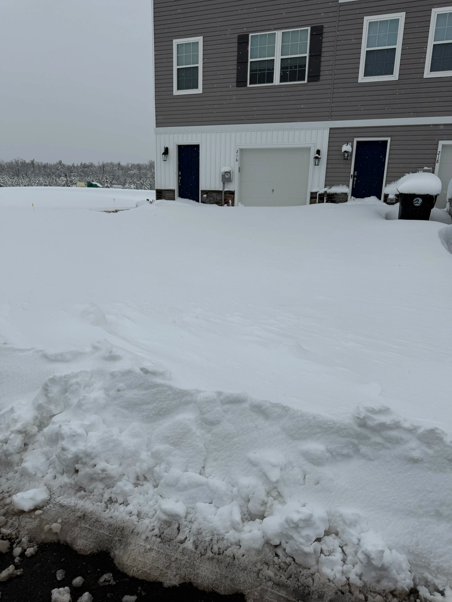 Snow removal — before