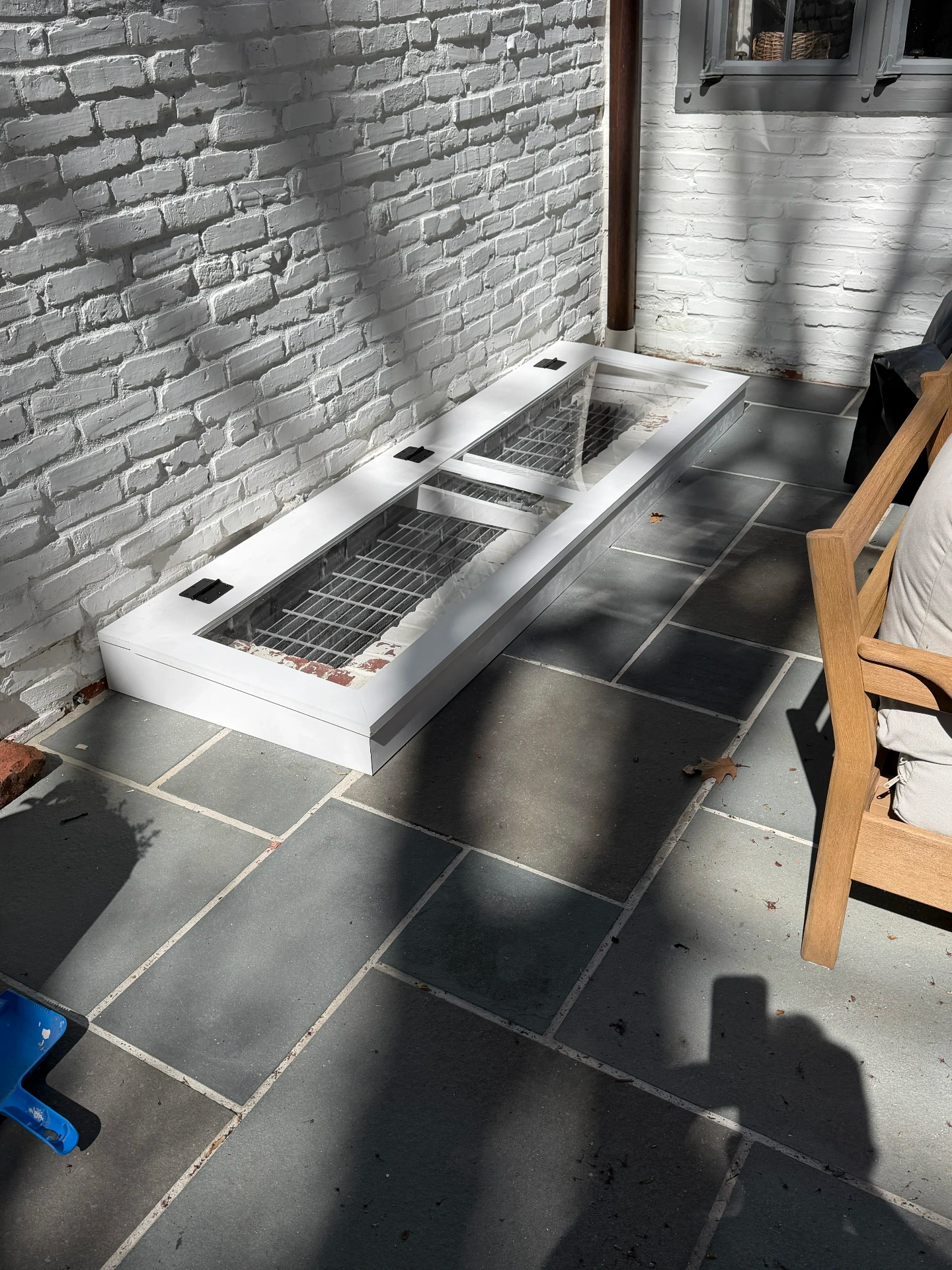 Patio-side well cover